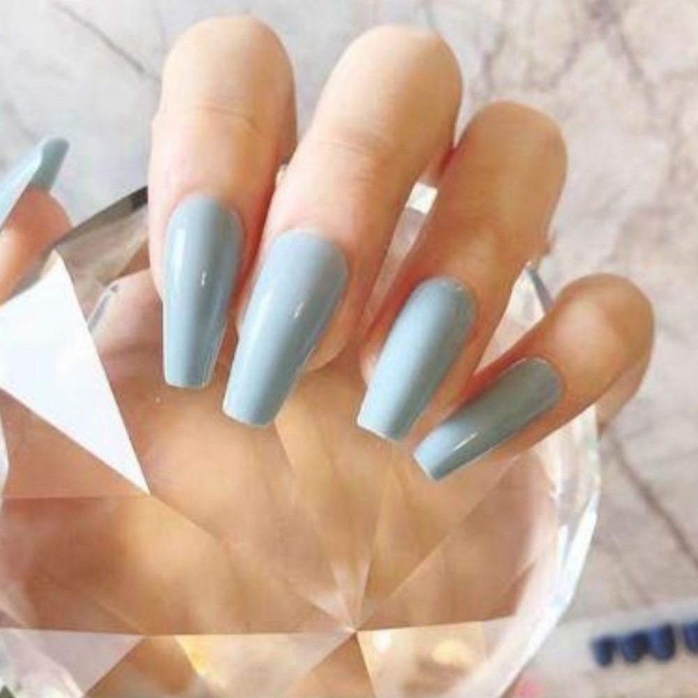 Press On Blue Nails